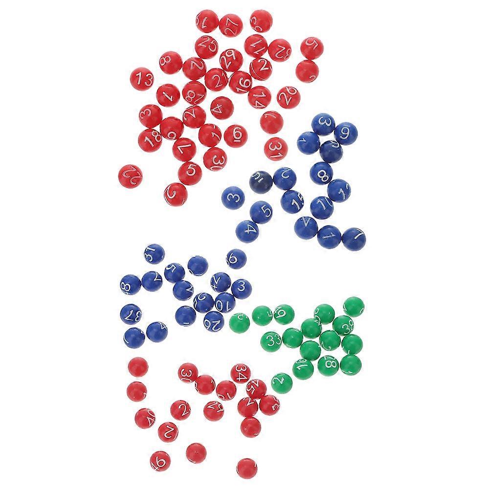 2 Pacotes Pequenas Bolas de Loteria Sorteio Bolas de Plástico Sorteio Número de Bolas para Jogo de Rifa