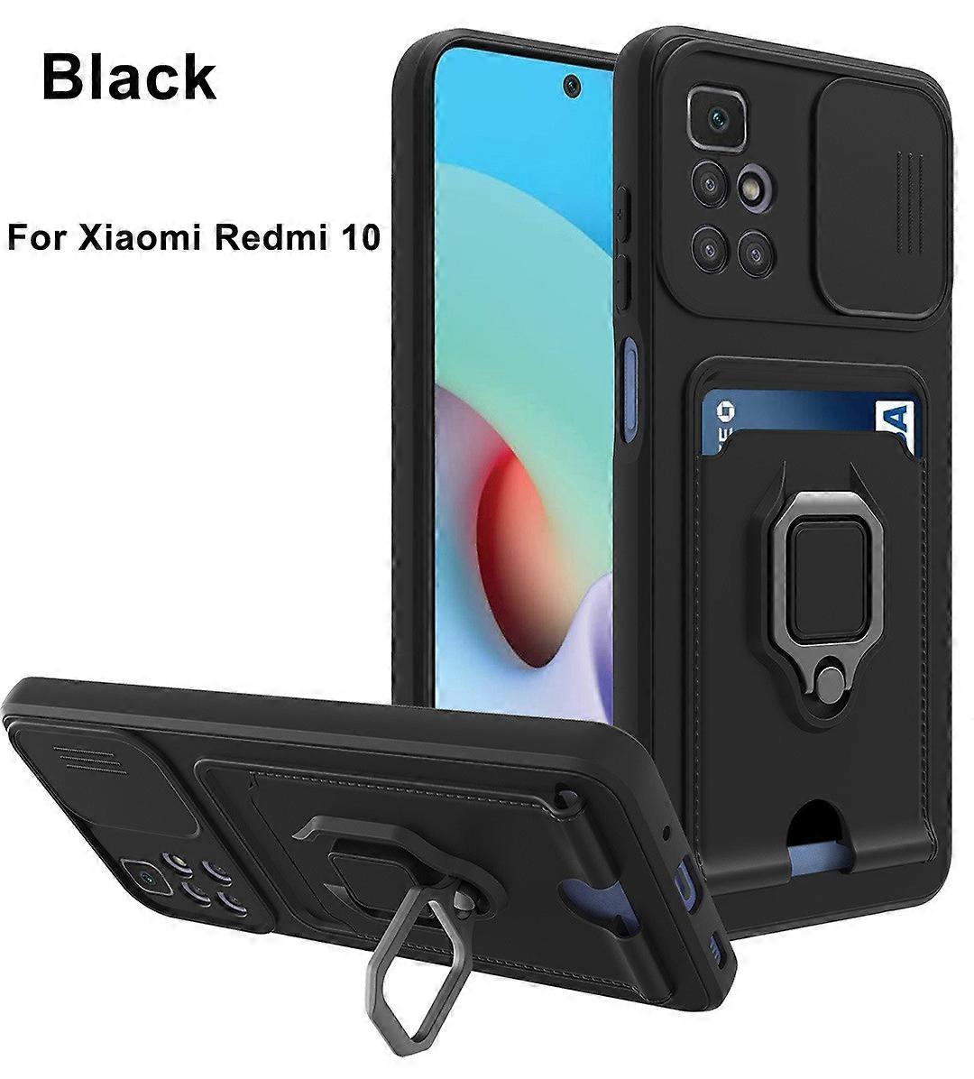 Suitable For Redmi Note11 Mobile Phone Case Xiaomi 11T Push Window tpu Multifunctional POCOM5 Card Insert Ring Protector