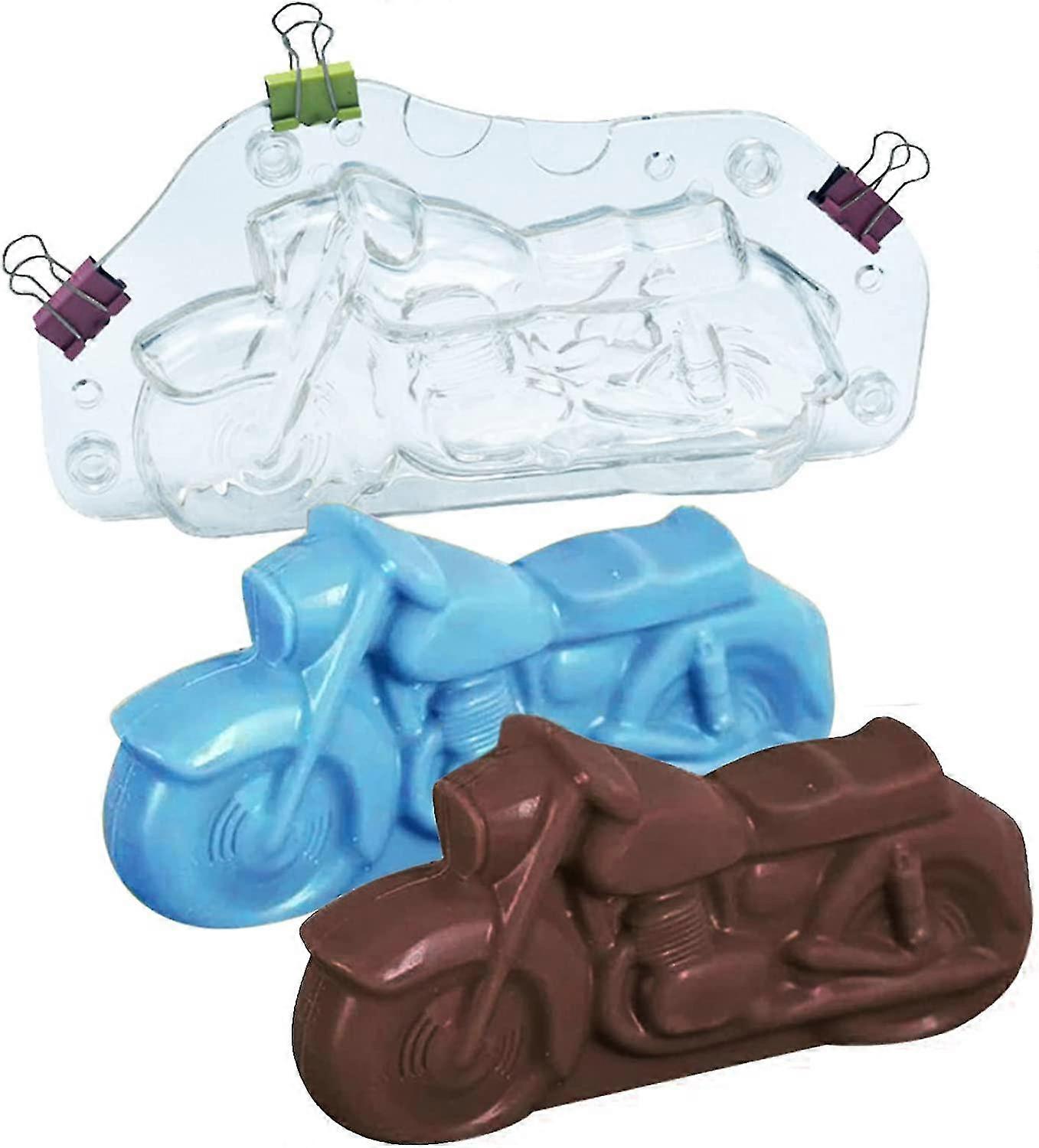 Polycarbonate Chocolate Mould,3d Motorcycle Shape,candy Making Mould,motor Cake Decoration