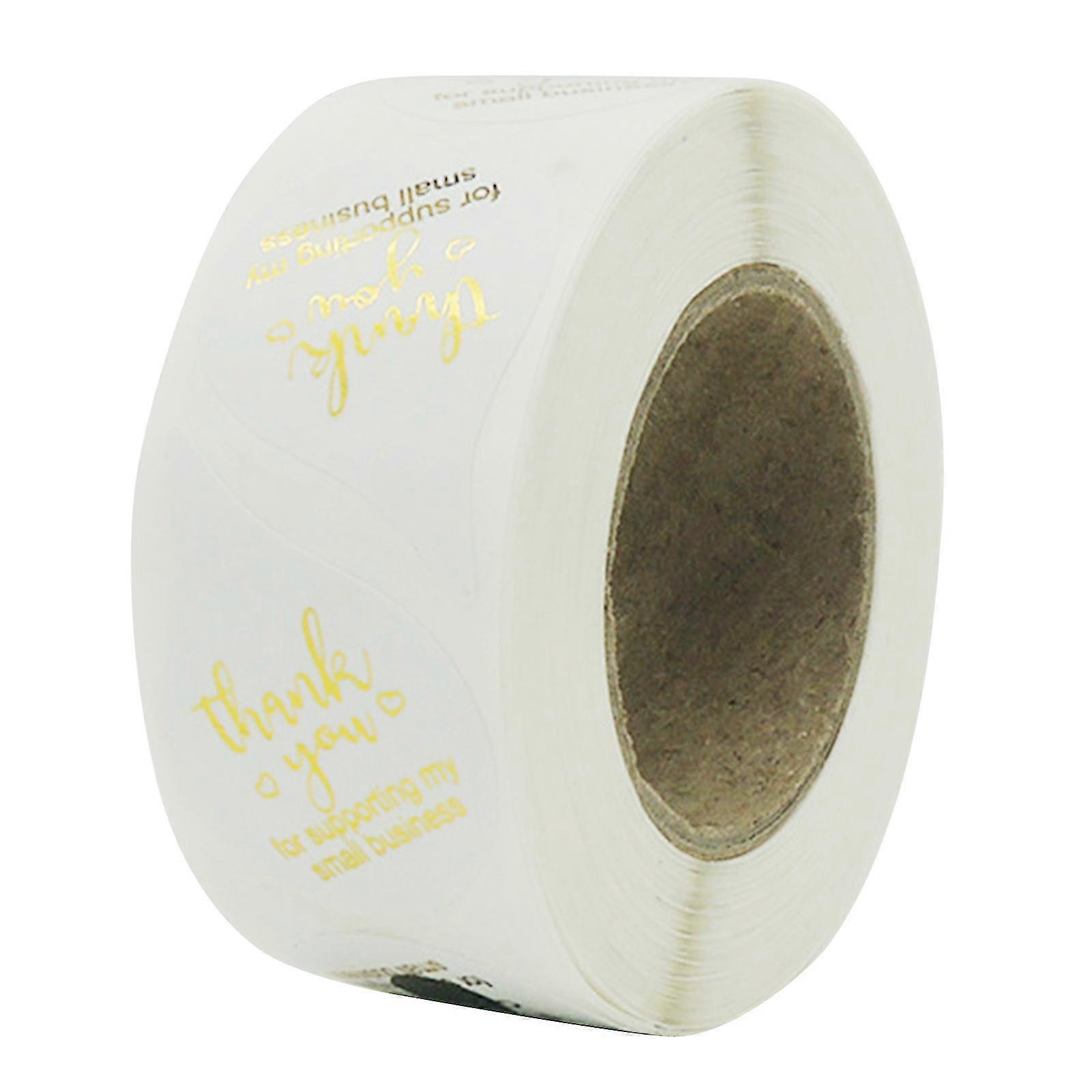 500pcs Thank You For Supporting My Small Business Sticker Bronzing Seal Label