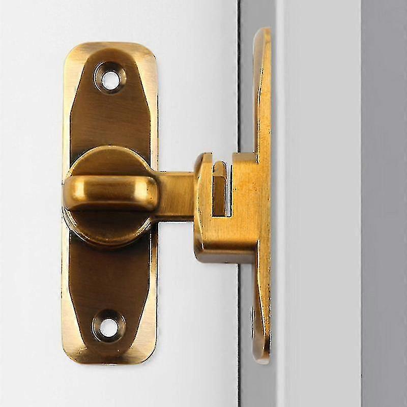 Right Angle Door Lock Buckle - 90/180 Degree Bolt For Sliding Doors, Cabinets, Barn Doors