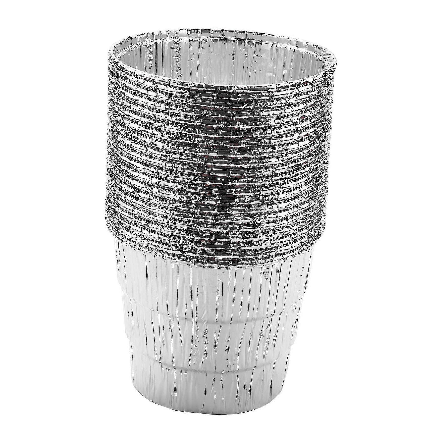 20-pack galvaniserade engångsfetthinkfoder som passar för träeldade pelletsgrilltillbehör