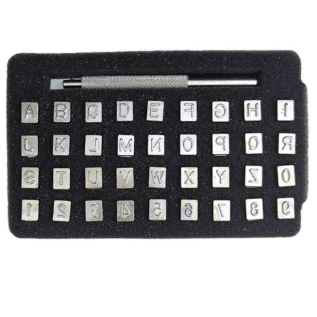 DIY Leather Stamp Engraving Craft Tools, Alphanumeric Stamp Leather Craft,3mm