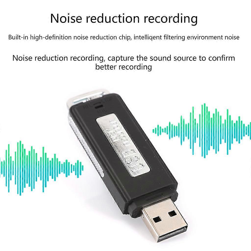Portable Voice Recorders Hide No Sound No Light Silent USB Voice Record