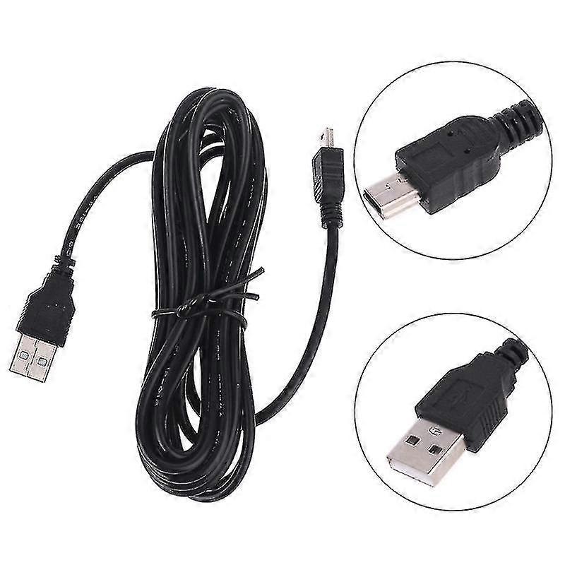3,5 m bil auto kamera dvr strømkabel lader strømforsyning plugg adapter forlengelseskabel 90 graders rettvinklet lading buet ledning for dash cam video R