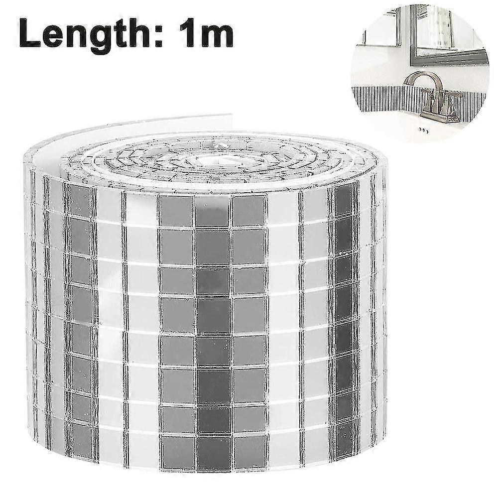 1464pcs Self-adhesive Mini Square Glass Decorative Craft Diy Accessory