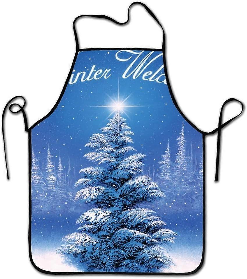 Christmas Chef Apron Adjustable Apron for Kitchen Cooking BBQ Apron