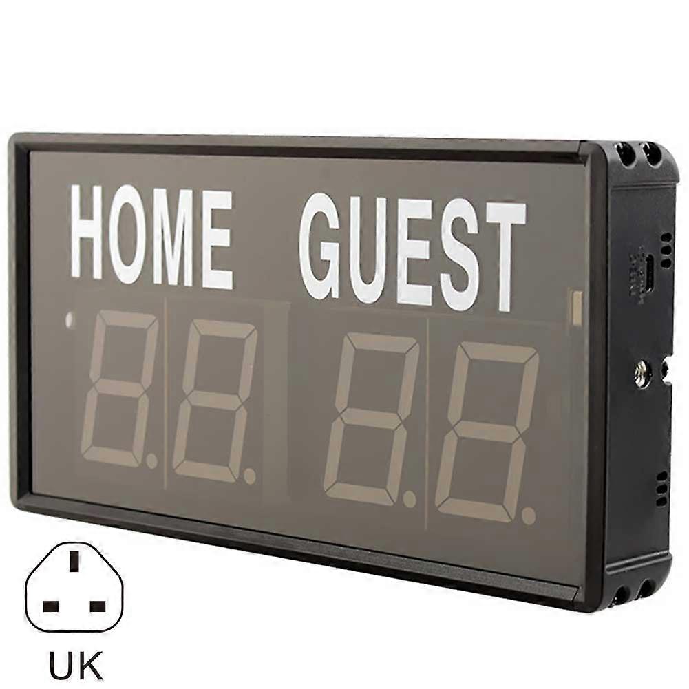 4-Digit LED Electronic Score Keepers Scoreboard Multi-Function Sports Scoreboard for Games
