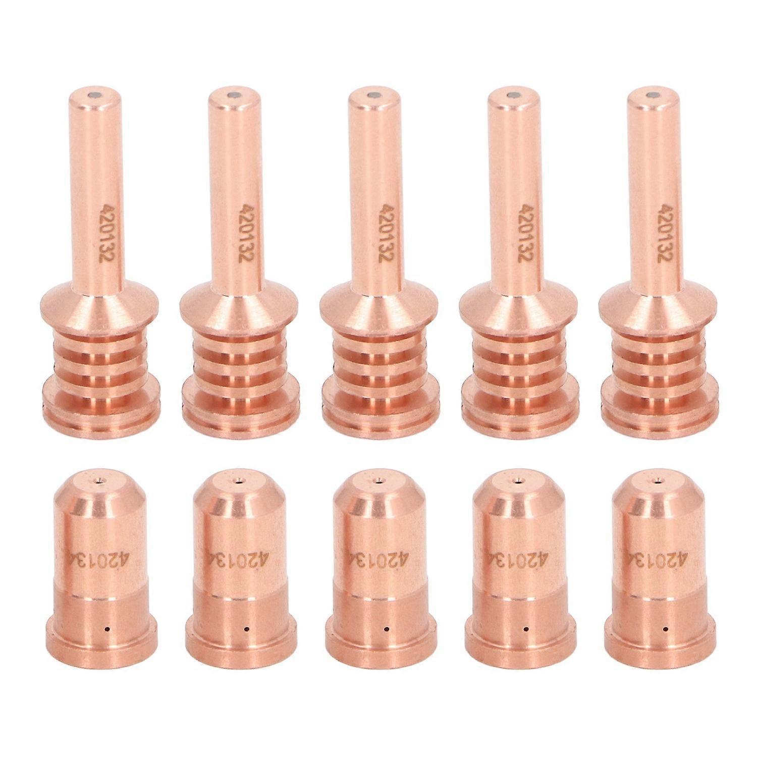 5 قطع 420132 أقطاب كهربائية 5 قطع فوهات 420134 مجموعة قطب فوهة قطع النحاس ل PMX 30AIR البلازما C