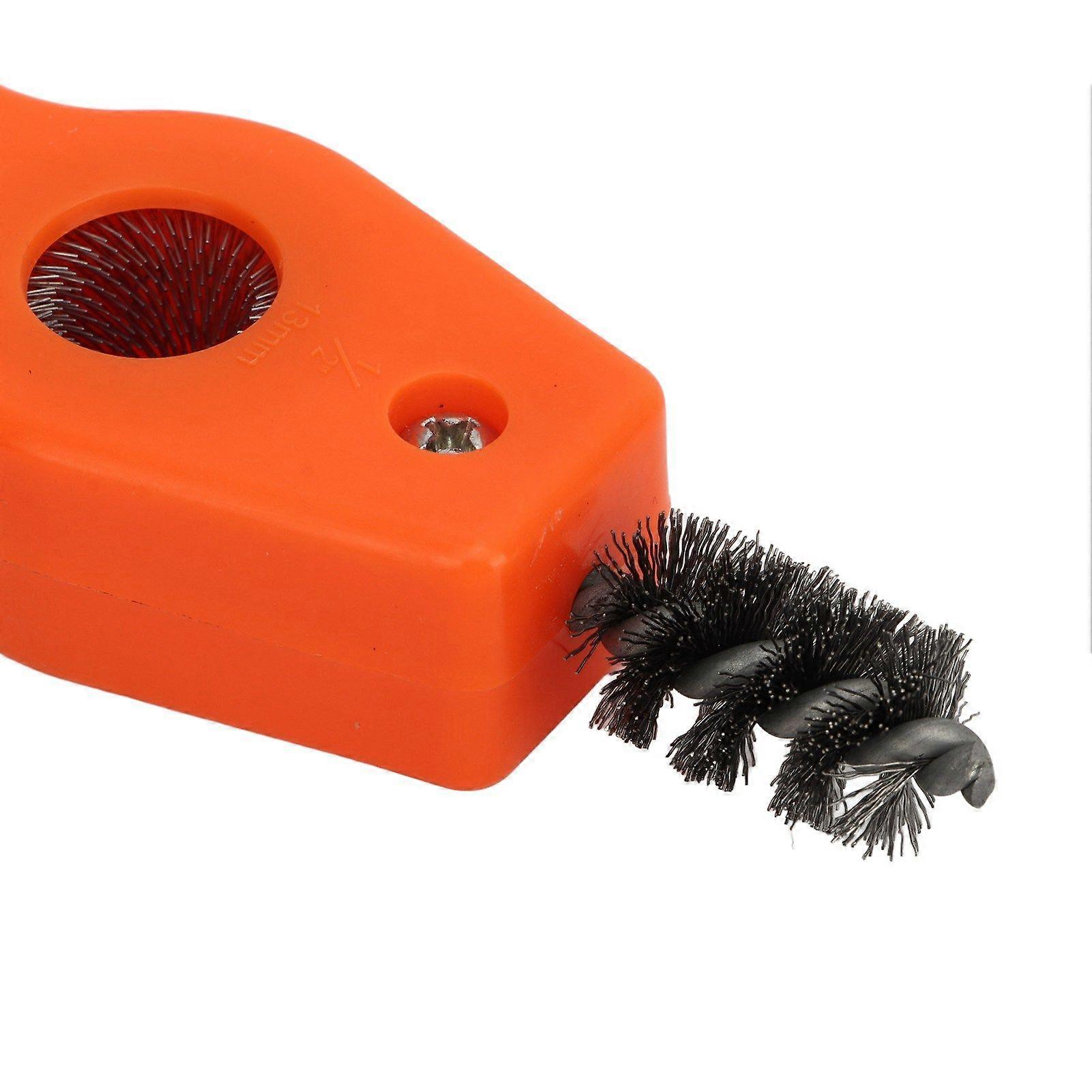 2Pcs Car Battery Brush Battery Protection Cleaner Dust And Rust Removing Cleaning Hand Tool