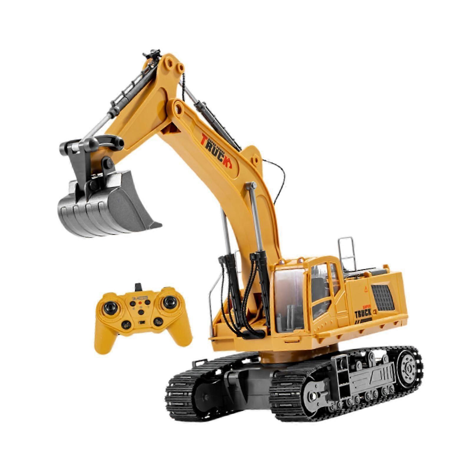 מחפר בנייה משאית RC צעצוע לבנים בנות ילדים 6 7 8 9 10 שנים