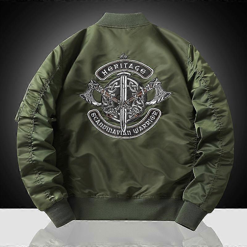 Workwear Jacket Air Force Ma1 Bomber Jacket Men's Embroidered Baseball Uniform Jacket