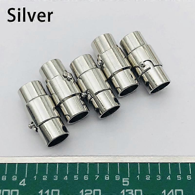 10pcs/lot Connectors Claps Magnetic Clasps Hooks For Bracelet Necklace Cylinder Copper Magnet Buckle