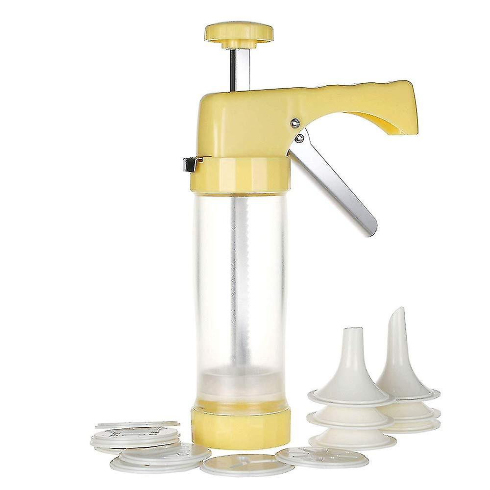 Cookie Press Kit, Rustfritt Stål Enkel Suksess Cookie Ekstruder