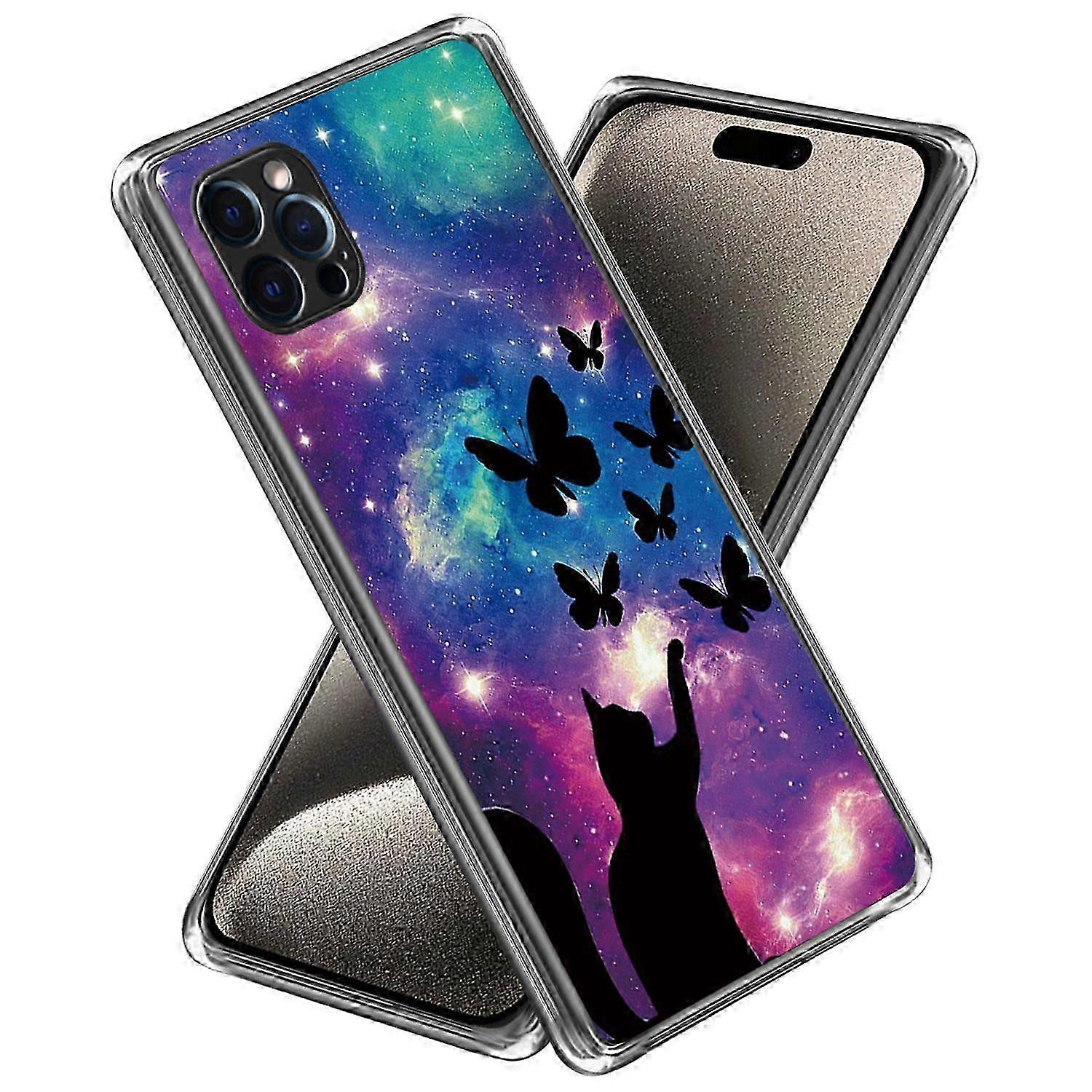 For iPhone 16 Pro Max Case Pattern Printed Shockproof TPU Phone Cover -