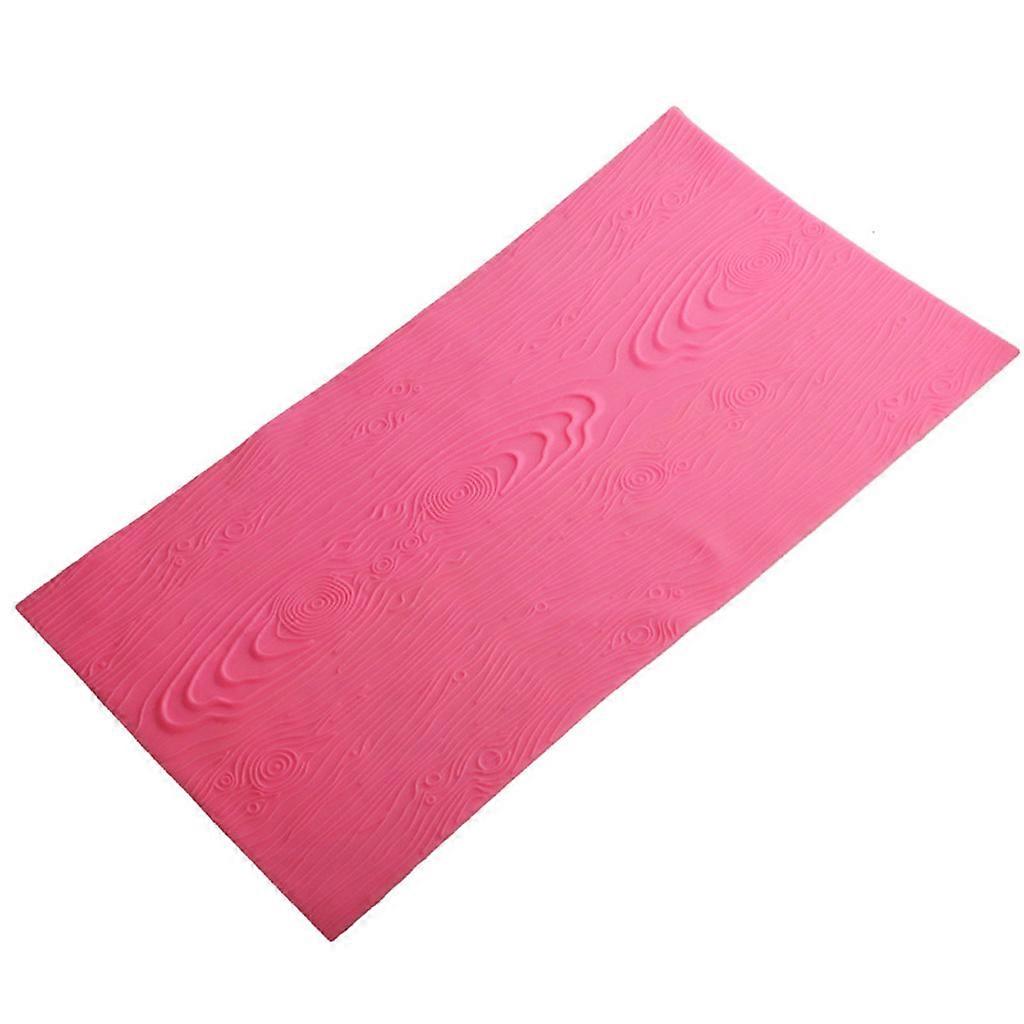 Tree Bark Texture Silicone Mold Cake Fondant for Impression Mat Pad Decorating Baking Tool  Pink