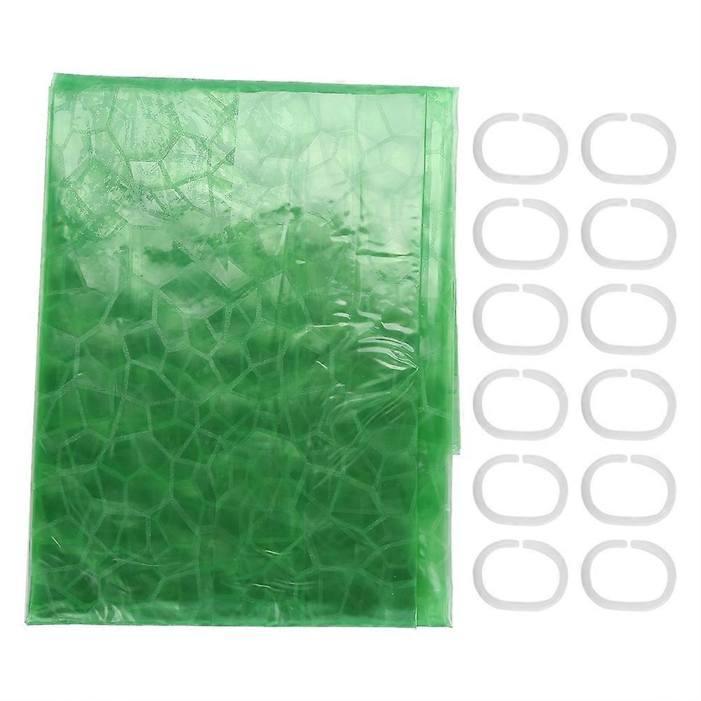 3D Shower Curtain with Pockets, Waterproof PEVA for Bathroom Use