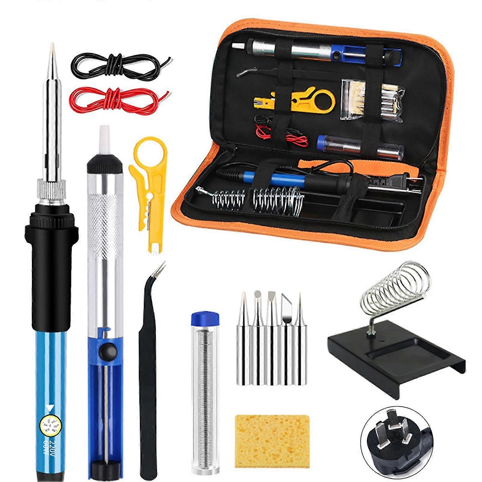 15-piece Pro Soldering Iron Set Multi-Purpose Internal Heating Welding Tool for Home Repairing