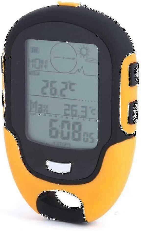 車の高度計気圧計、GPSデジタル防水屋外高度事前警告リマインダー、コンパスStopwatc