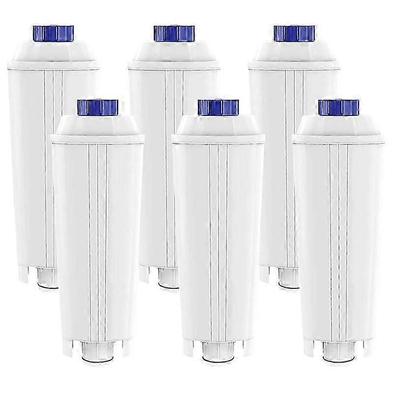 6 Pack Of Coffee Machine Filter for Delonghi Dlsc002 Filter Ecam, Esam, Etam, Bco, Ec with Activate