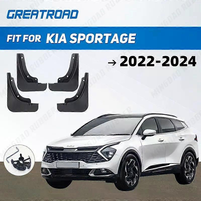 unique 4Pcs Car Front Rear Mud Flaps For KIA Sportage NQ5 2022 2023 2024 Splash Guards Fender MudFlaps Front Rear Mudguards Car Accesso