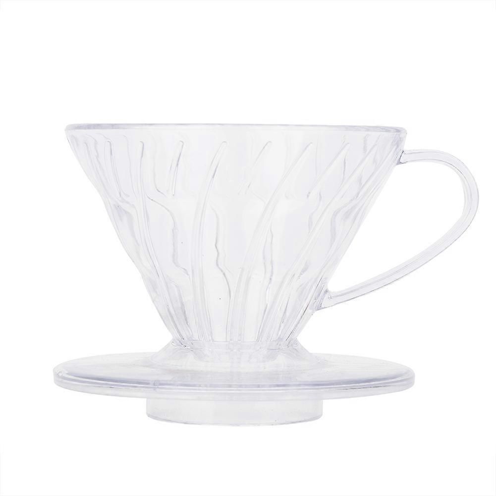 Transparent Coffee Dripper Filter Tea Strainer Cup Reble Pour Over Serving Mug 1-2 cups