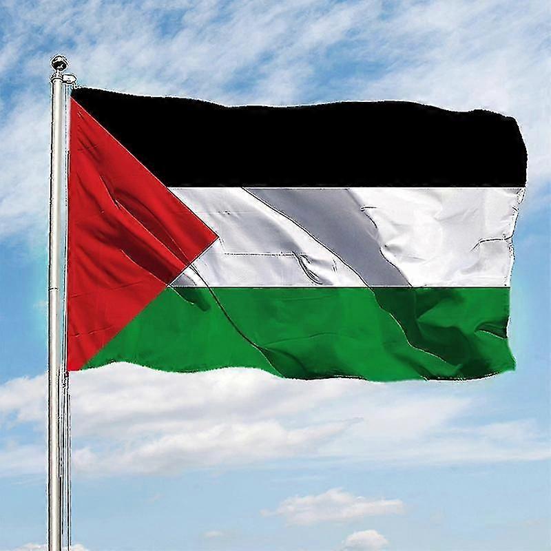 Large 3 x 5 FT Palestine Flag With Double Stitched Vivid Color Soft Uv Fade Resistant Lightweight Durable