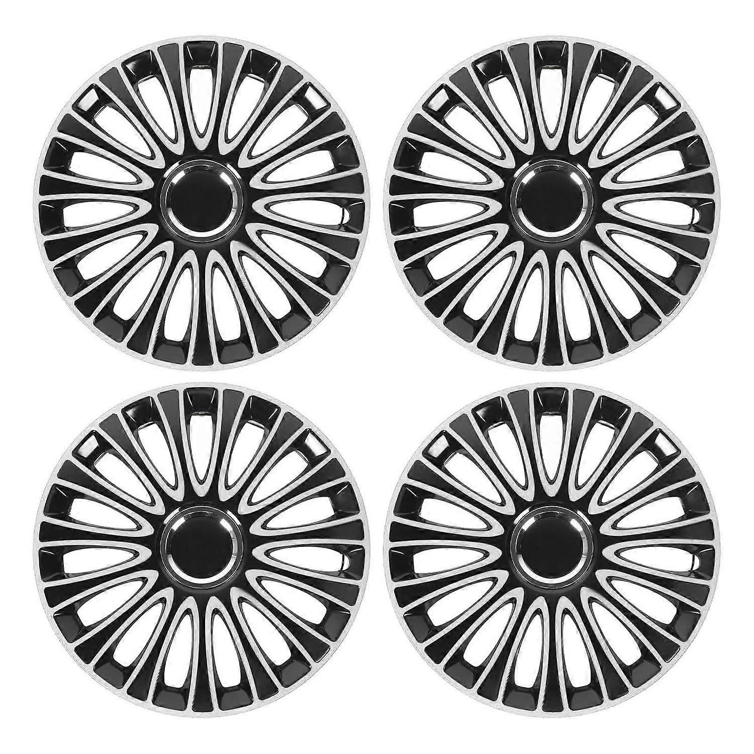 4Pcs 15 Pouces Moyeu De Moyeu De Roue Snap On Universel ABS Enjoliveur R15 Ensemble De Remplacement Pour Siège