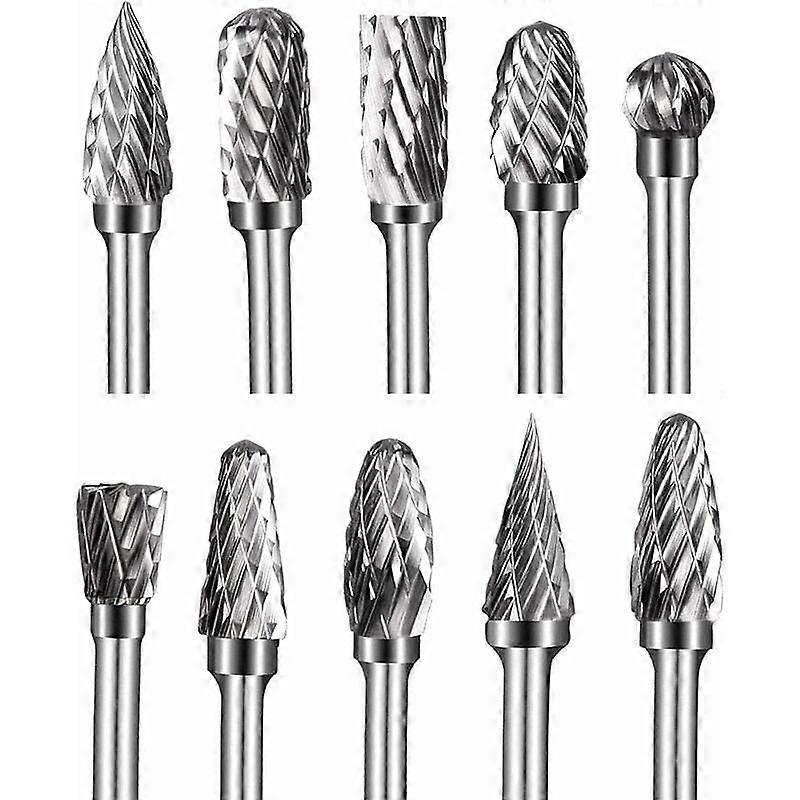 Rotary Burr Set, Carbide, Double Cut, Material Adaptability