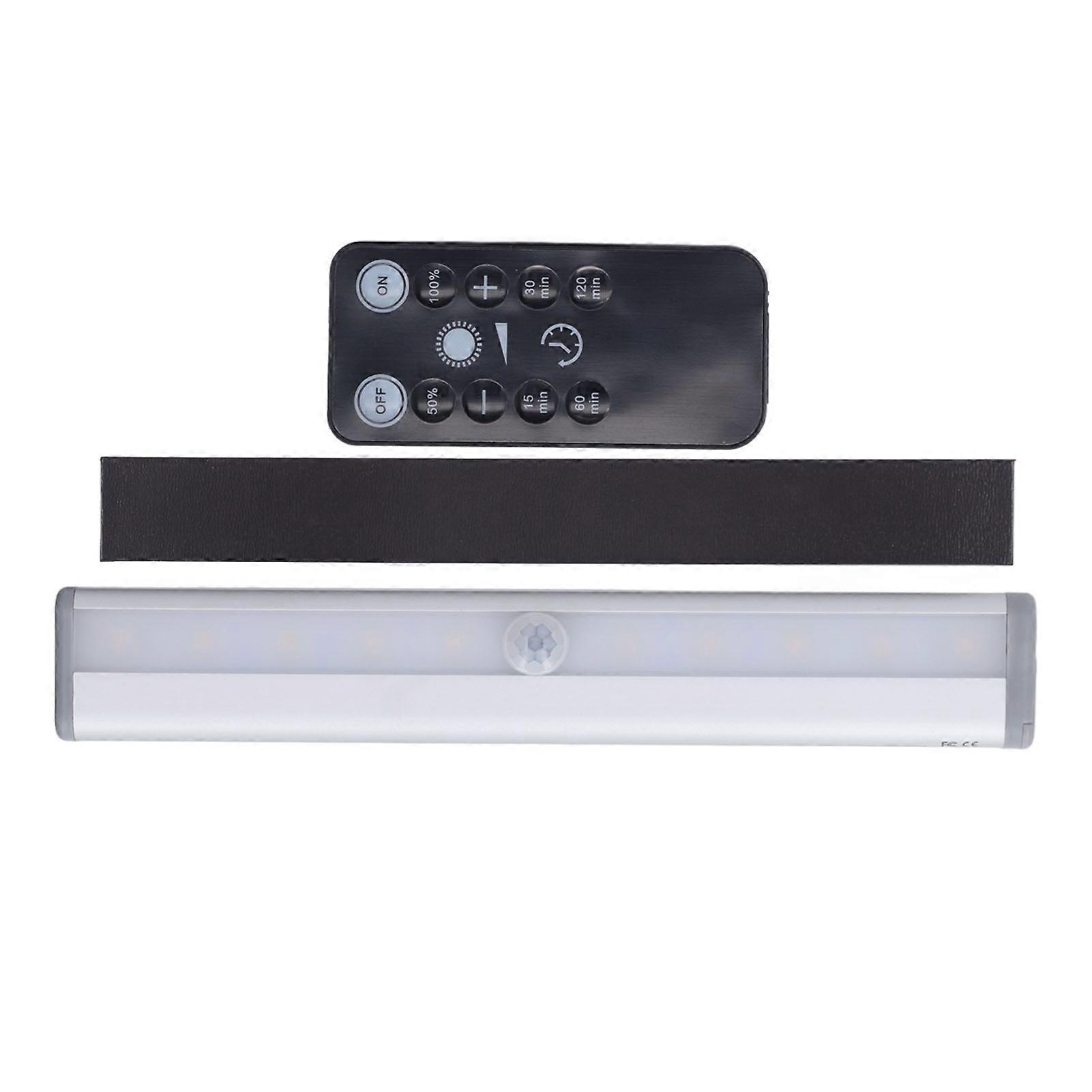 LED Cabinet Warm White 2 Brightness Stepless Dimming Timing Remote Control Magnetic LED Bar Light