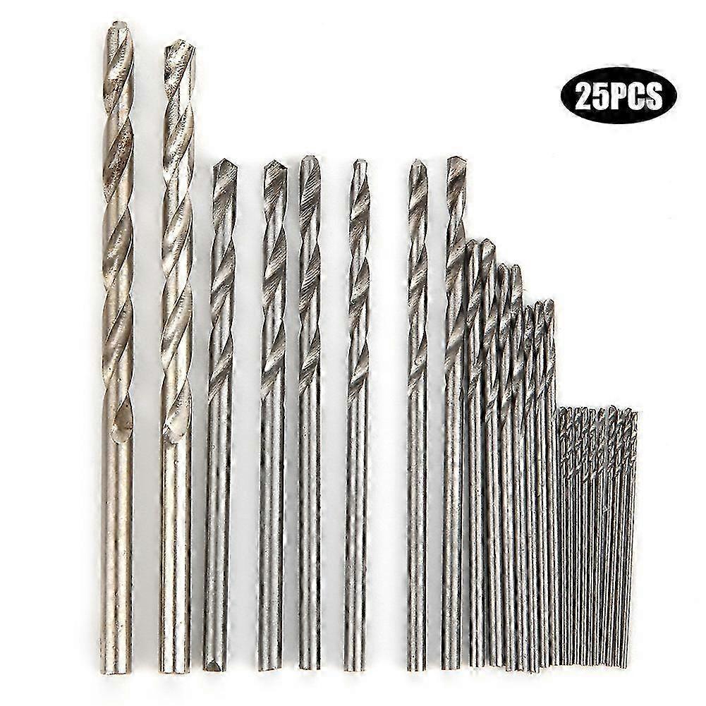 25Pcs Aluminium Alloy Drill Bit Kit Replacement Accessories Set for Hand Twisted Drill