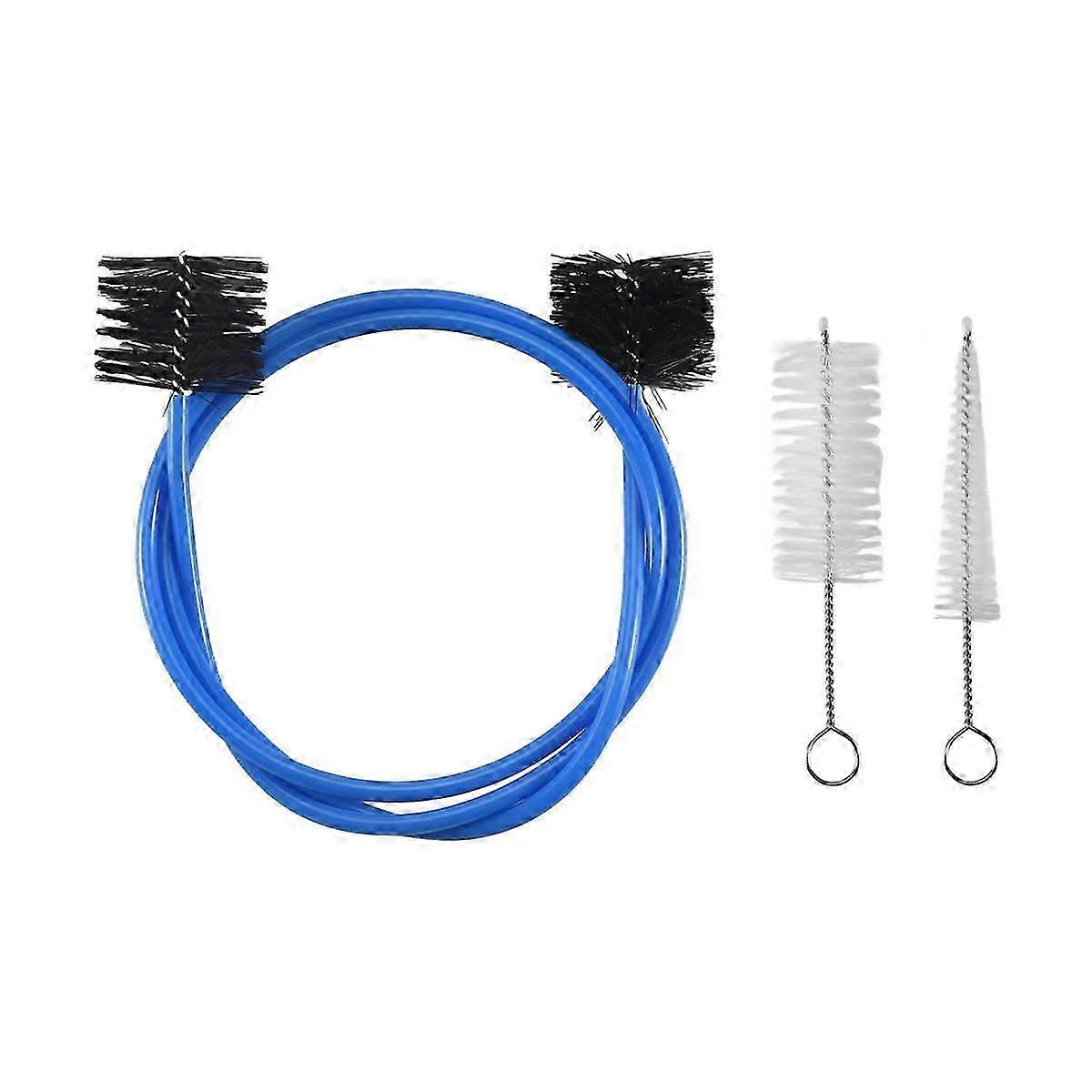 το σετ 3 τεμαχίων για τρομπέτα τρομπόνι ορείχαλκος φυσώντας ακροφύσιο καθαρισμού βαλβίδας βούρτσας ράβδος βούρτσας μουσικό instr JN