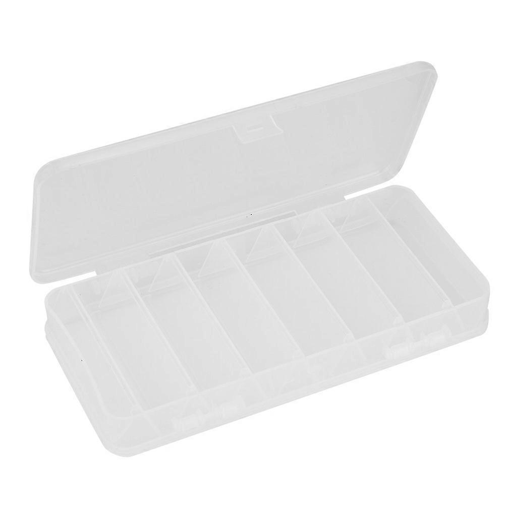 Portable Plastic Mini Transparent Lures Storage Case Fishing Double Sided Baits Box (Small)