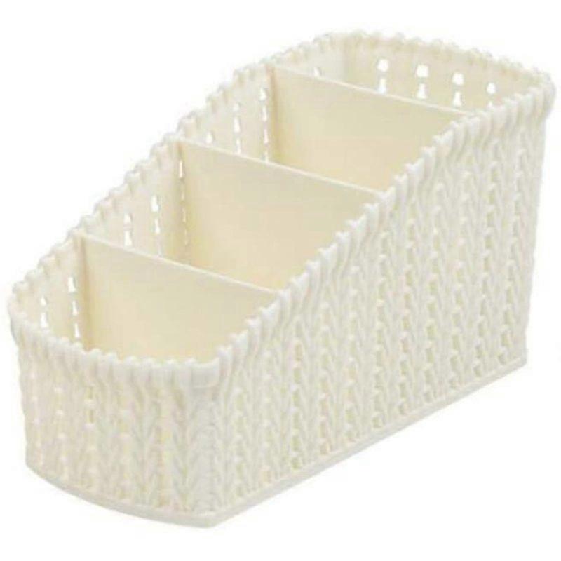 Off-white-cosmetics storage box
