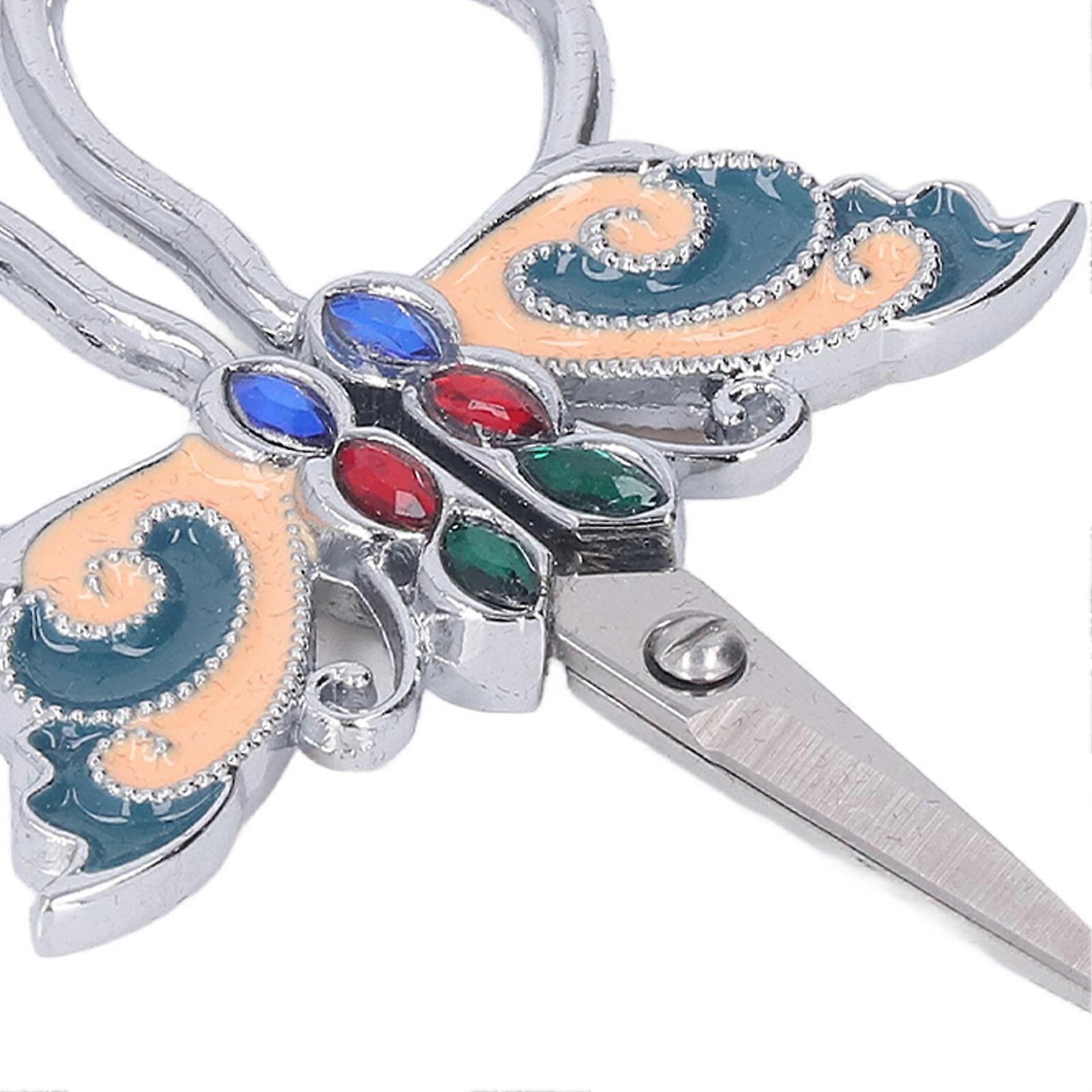 Vintage Stainless Steel Embroidery Scissors Butterfly Shape Sharp and Incisive Scissors for Sewing