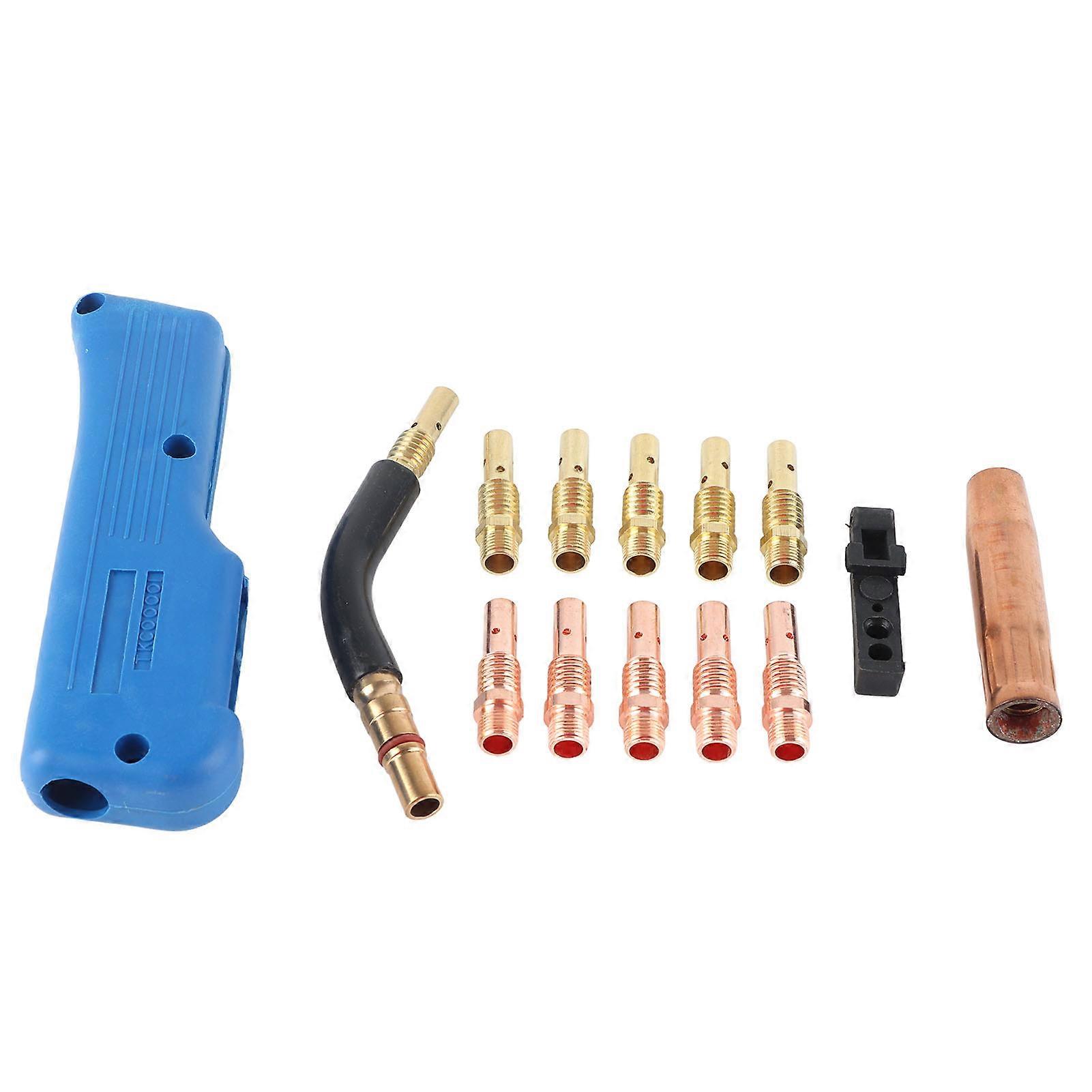 For 200A MIG MAG Welding Torch Parts Tip Holder Swan Neck Shield Cup Gun Shell Set