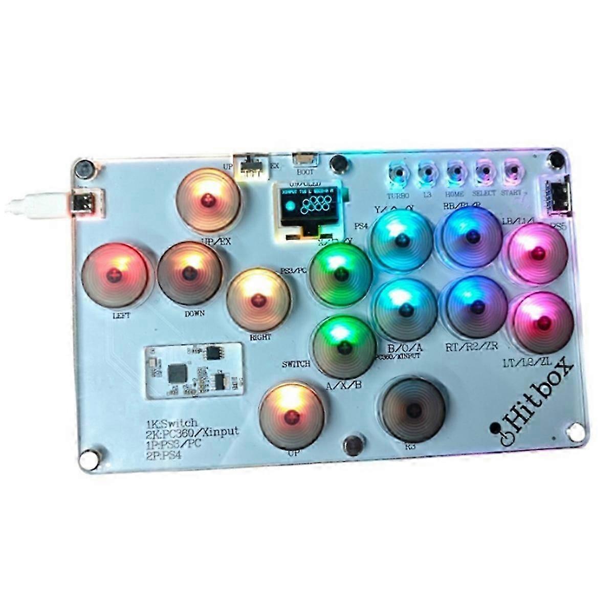 Controller Arcade Fight Stick Joystick Keyboard SOCD No Delay for /PC//NS/ Console