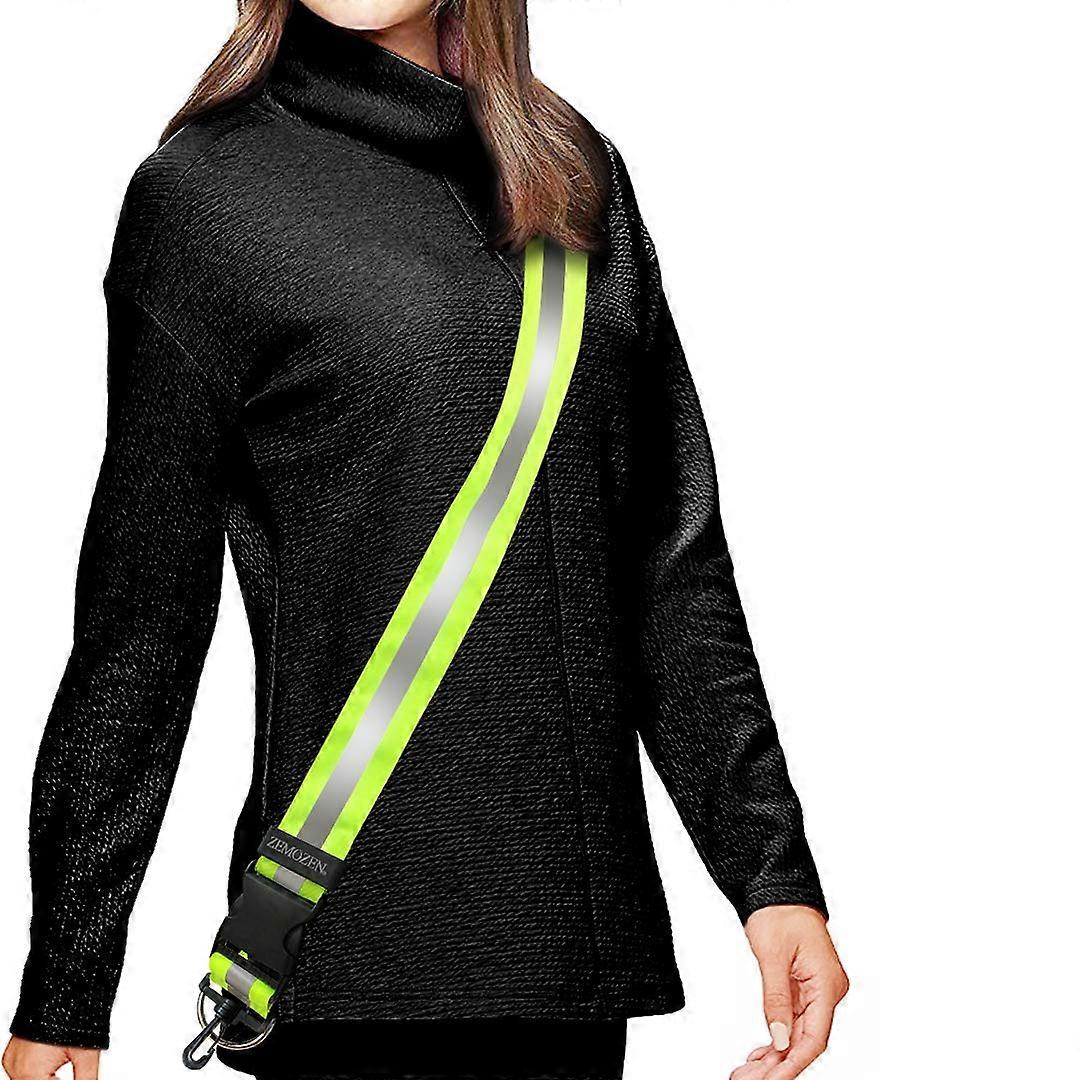 Reflective Sash for Night Walking and Running - Adjustable Safety Gear for Biking, Hiking, and Outdoor Activities