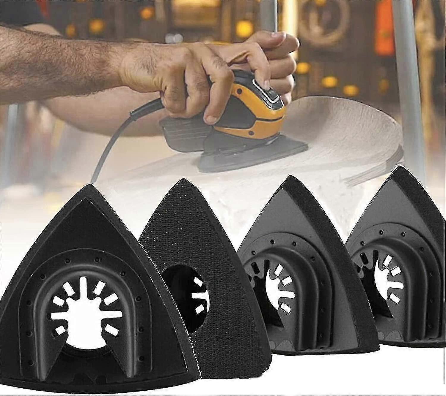 Univerzální brusné desky pro 4ks delta brusek kompatibilní s příslušenstvím Fein Bosch Parkside Ryobi Worx a Workzone (průměr 93mm)