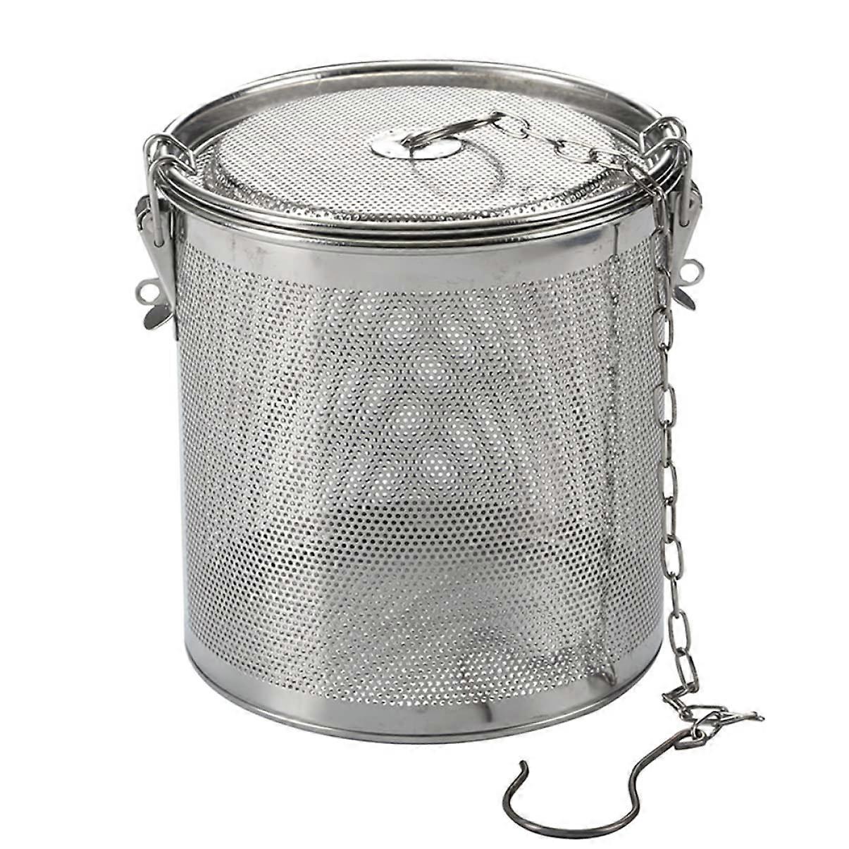 Stainless Steel Tea Strainer Infuser Basket 1pc Soup Seasoning Spice Bag Diffuser Mesh Filter for Loose Leaves, Silver
