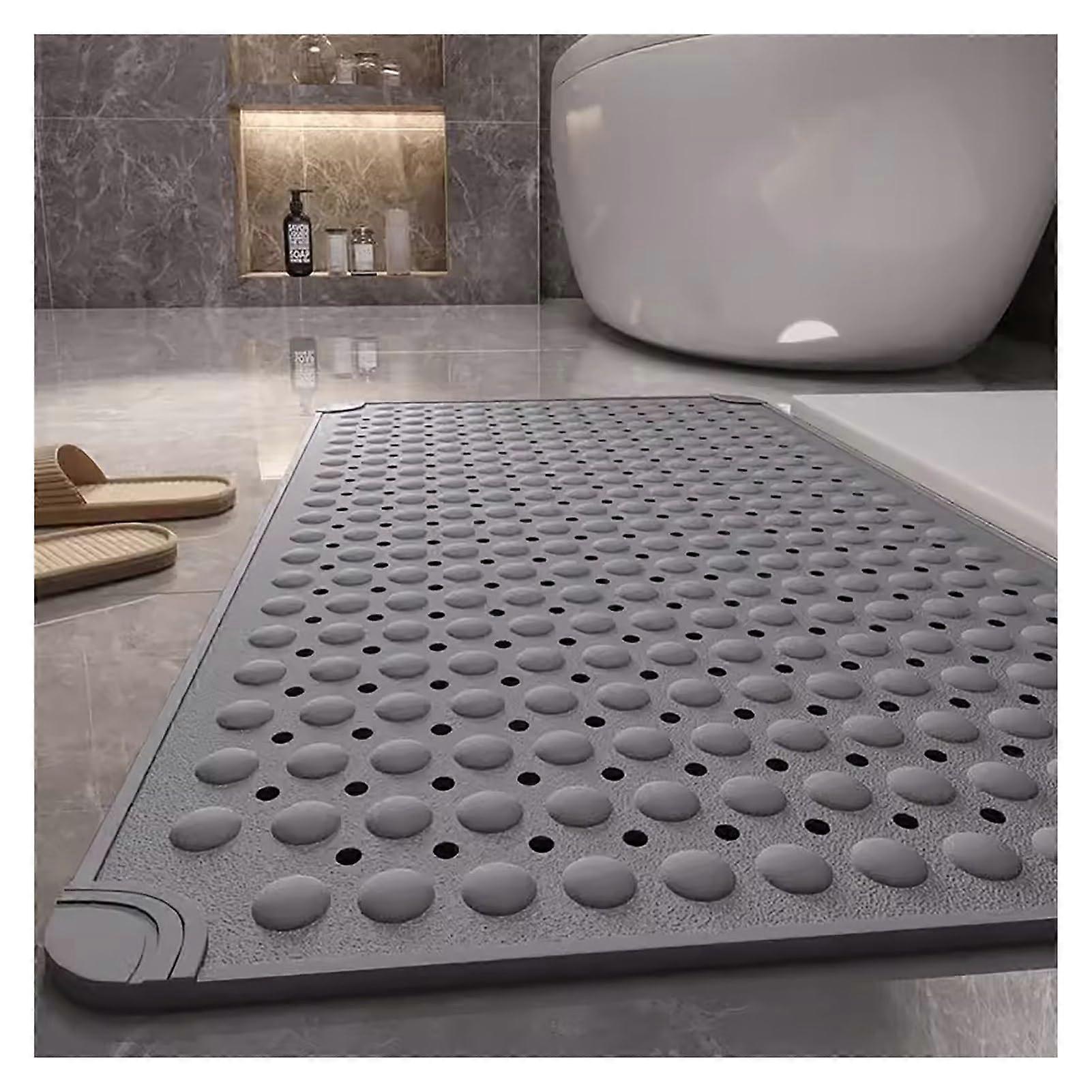 Soft & Safe Non Slip Bath Mat for Tub Anti Slip Machine Washable Non Toxic 80x120cm