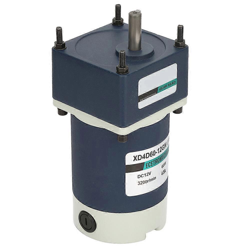 12V 60W高ねじり調整可能速度メタルギア永久磁石DCギヤードモーター(200、16RPM)