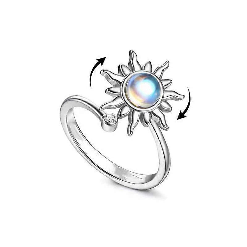 Rotatable Sunflower Star Fidget Ring - Anti-stress Anxiety Relief Jewelry