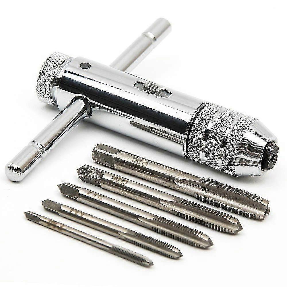 Hand taps | Metric Taps | Taps and dies | M3 M4 M5 M6 M8 Taps | Thread taps | with Reversible tap holder with ratchet
