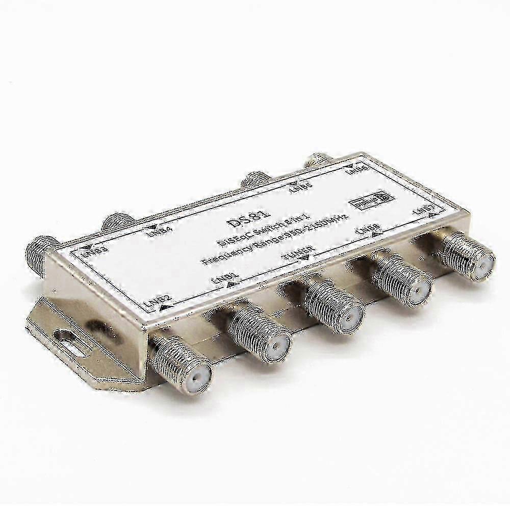 For DS-81 8 in 1 TV Satellite Signal DiSEqC Switch LNB Receiver Multiswitch WS41353