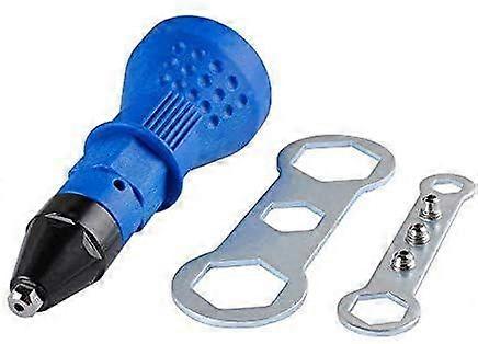 Cordless Rivet Gun Electric Drill Chuck Adapter Insert Nut Riveter Adapter Tool, for Hand Tool Electric Machine Accessory (Black)