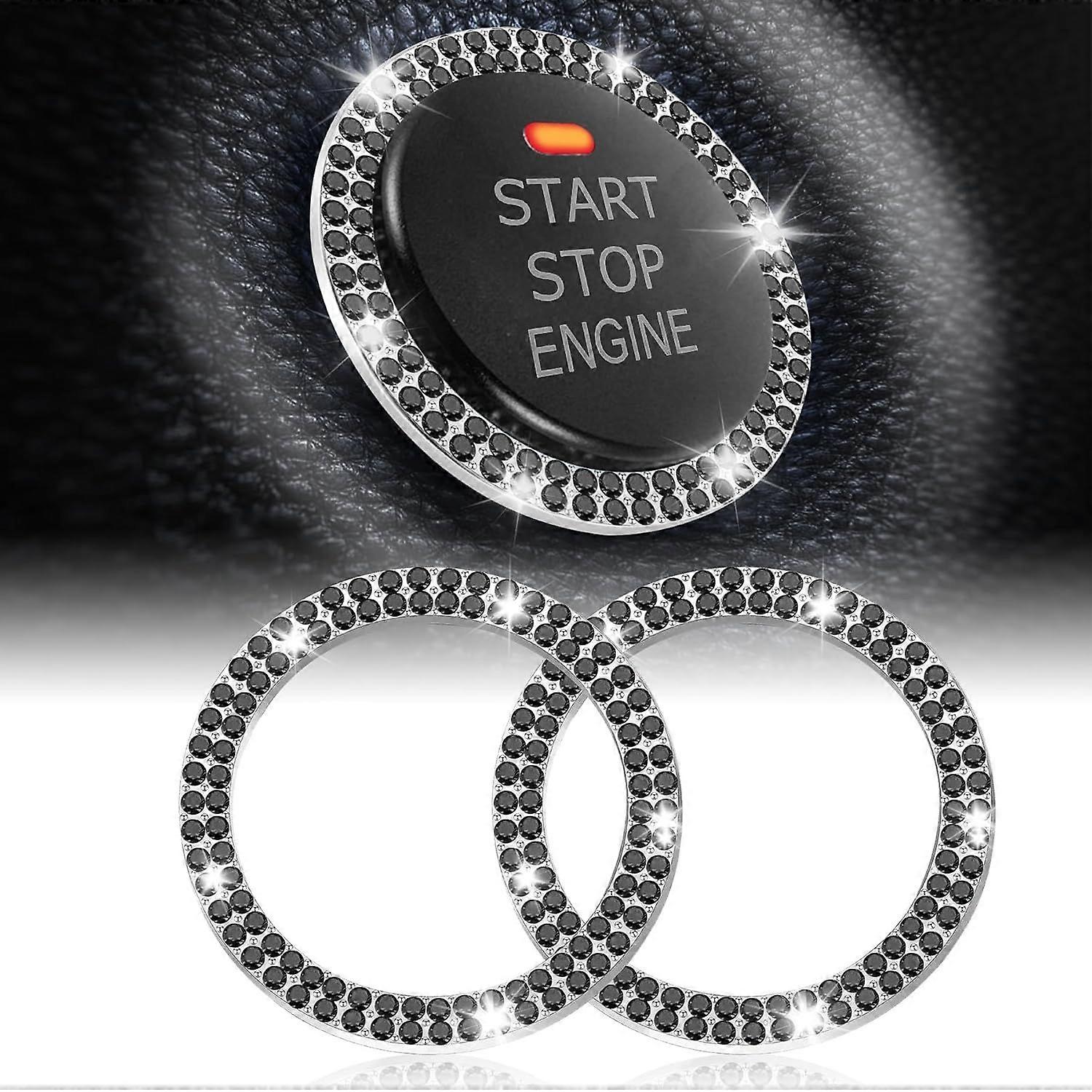 High quality brand new  Car Engine Start Stop Decoration Ring, Crystal Double