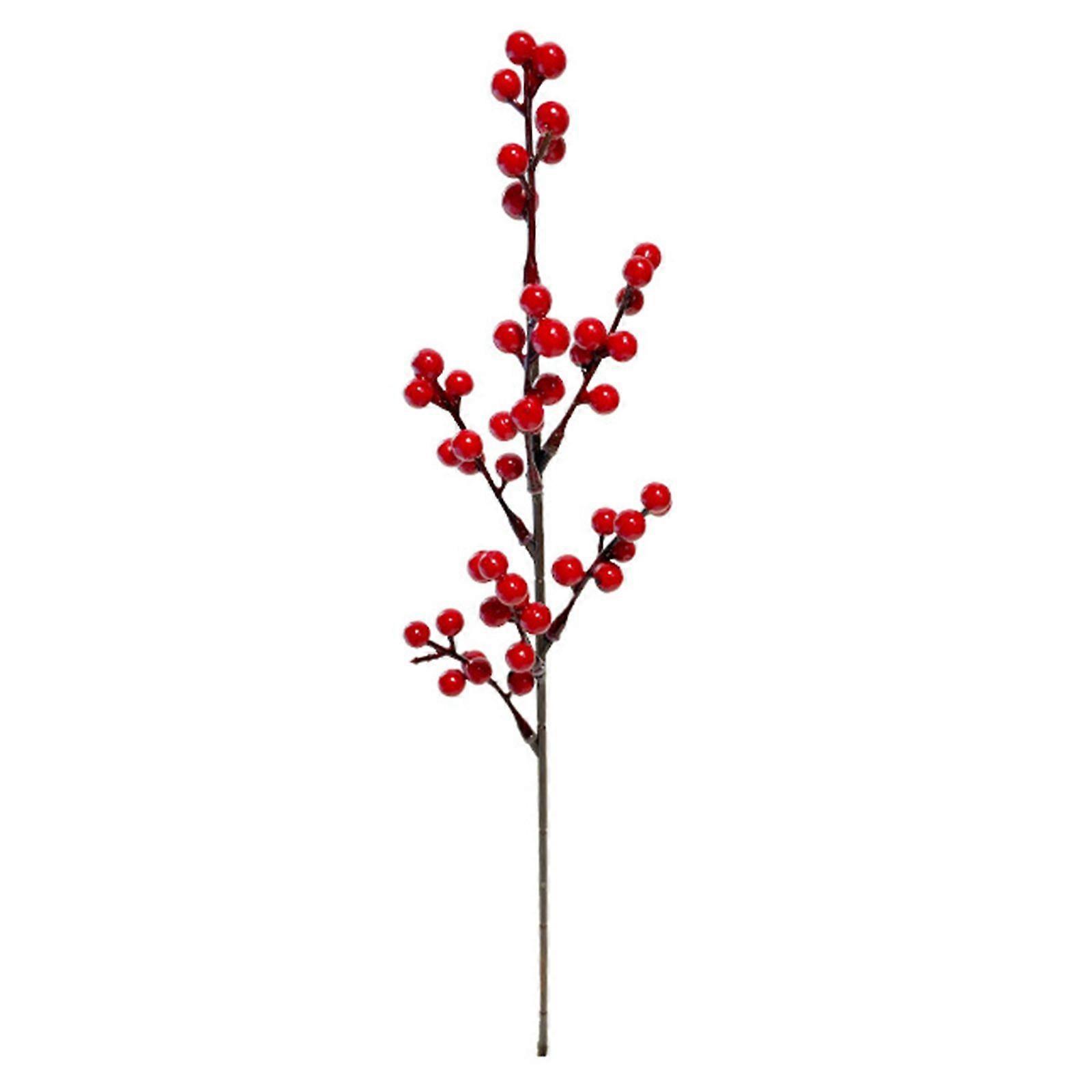 Artificial Red Berry Stems Picks Berries Branches for Christmas Tree Decorations