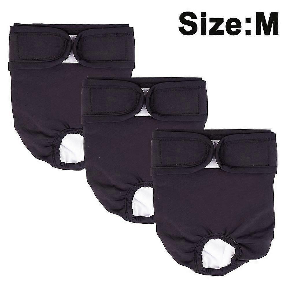 3つの再利用可能な洗える犬のおむつ、非常に吸収性の高い犬の生理学的なズボン生理学的なおむつペットの嫌がらせの防止生理学的なズボンのパック