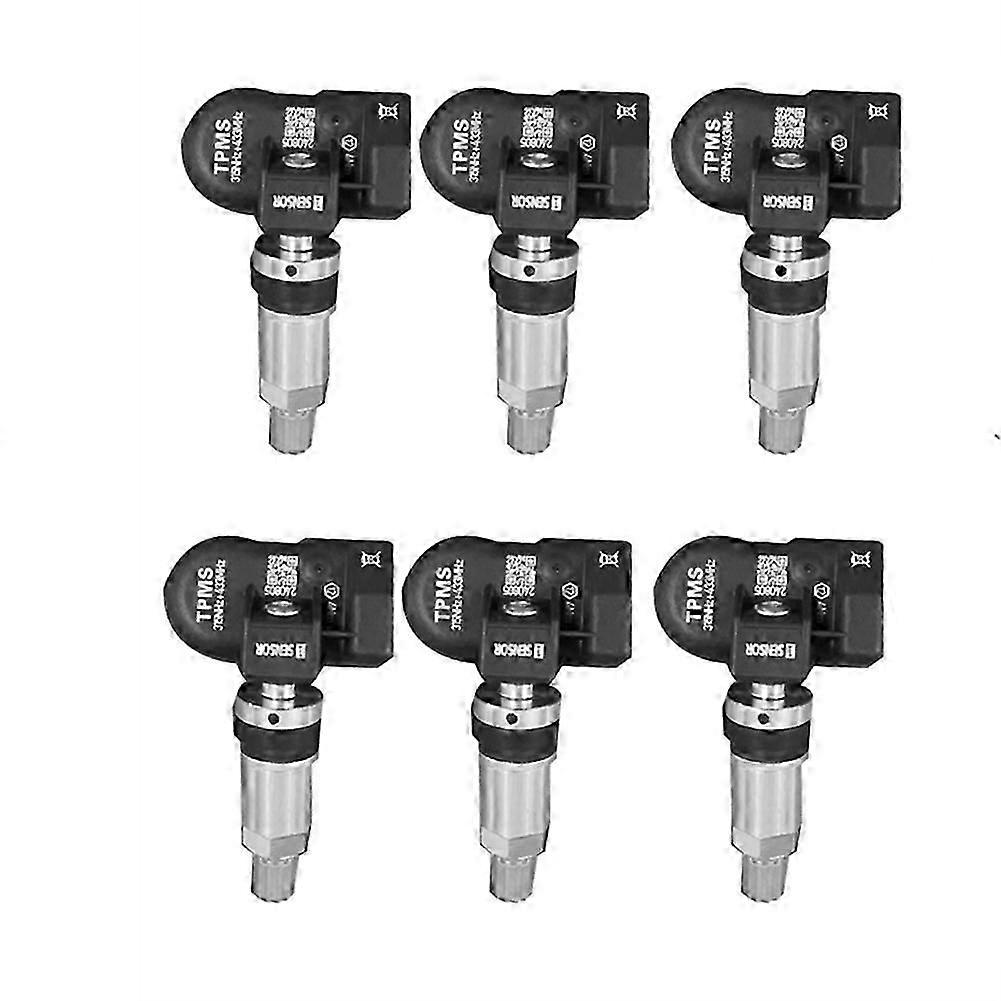 6Pcs Programmable MaxiTPMS Tire Pressure Sensor compatible with Autel Tool TS408 TS508 ITS600 315MHZ+433MHz 2 in